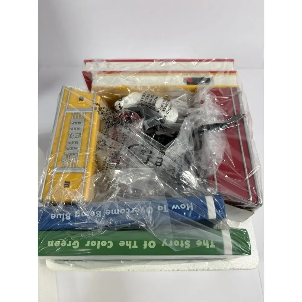 M&M’s Character Bookends Clock Radio Complete in Box Red Yellow Candy Display